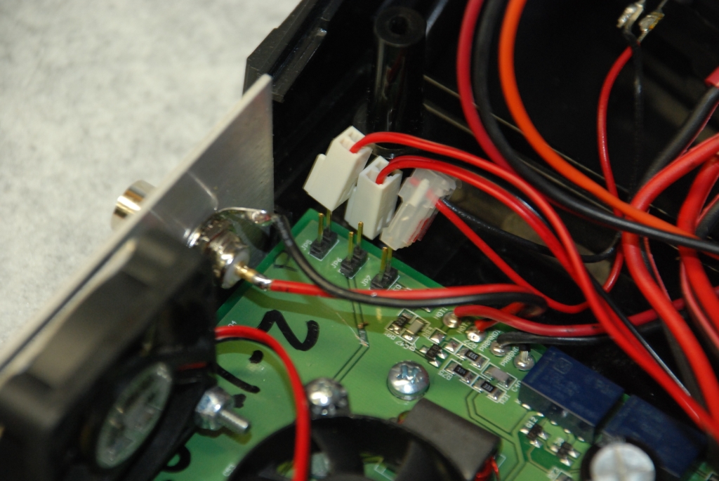 Connectors disconnected from main board.