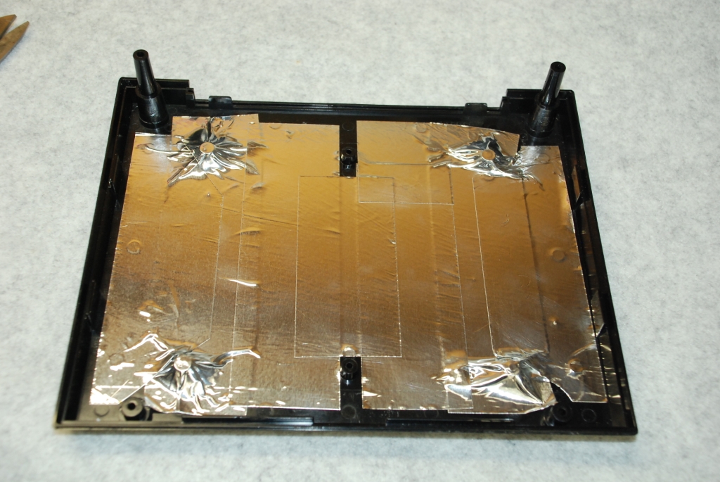 Completed aluminum shield coverage.