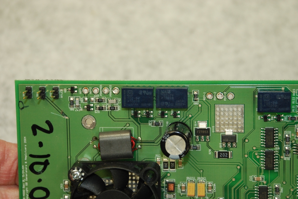 Top view of cleared connection points.