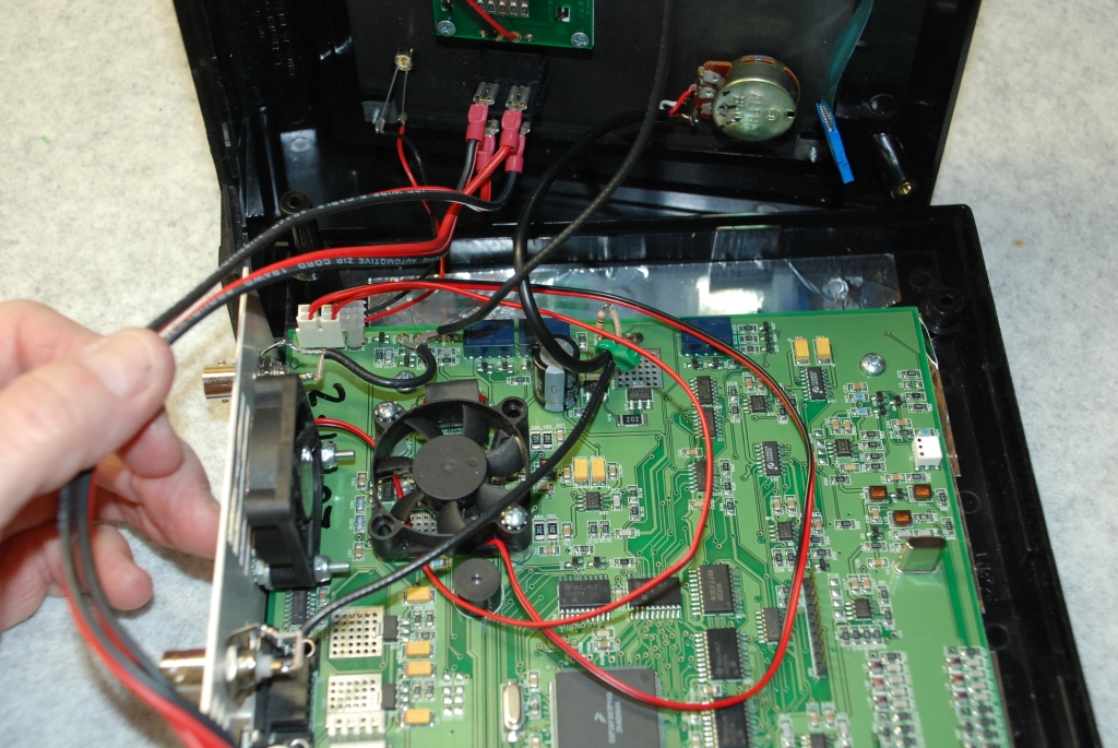 Correct fan connector placement.