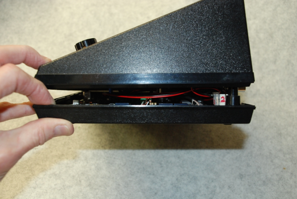 Checking right side for pinched wires.